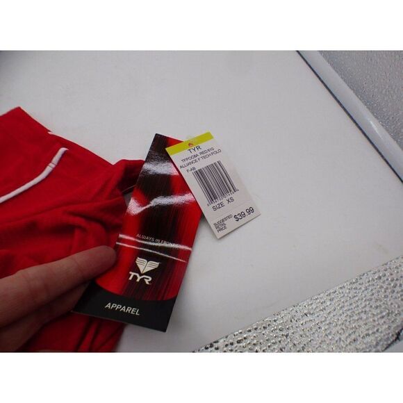 $39.99 TYR ALLIANCE FEMALE TECH POLO, Red, XS - Picture 4 of 10